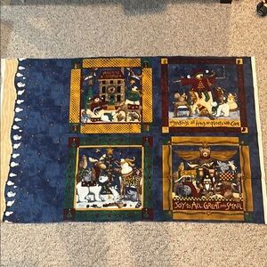 Christmas Fabric panel Frosty Friends by Teresa Kogut Pillows Bears Snowmen